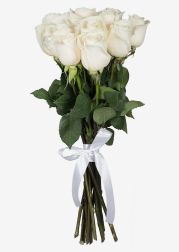 11 hvide roser