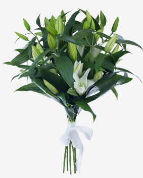 Bouquet of 7 Lilies Image