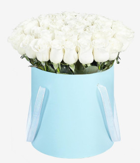 Æske med hvide roser Image
